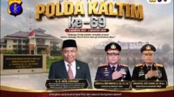 Dirgahayu Polda Kaltim ke-69, Agus Suwandy: Teruslah Menjadi Pelindung, Pengayom, dan Pelayan Rakyat.