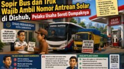 Mulai 1 September, Sopir Bus dan Truk Wajib Ambil Nomor Antrean Solar di Dishub, Pelaku Usaha Soroti Dampaknya.